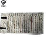 Velvet Travel Jewelry Roll Bag Organizer for Necklace Chain Bracelet