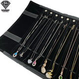 Velvet Travel Jewelry Roll Bag Organizer for Necklace Chain Bracelet