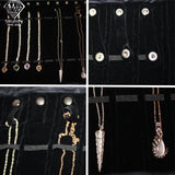 Velvet Travel Jewelry Roll Bag Organizer for Necklace Chain Bracelet