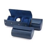 Vintage PU Leather Watch Storage Box with Slots for Travel