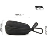 Portable Single Watch Box with Zipper and Carabiner for Travel