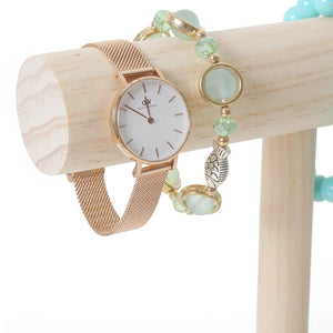 Wooden T-Bar Rack Jewelry Display Stand for Bracelets