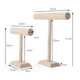 Wooden T-Bar Rack Jewelry Display Stand for Bracelets