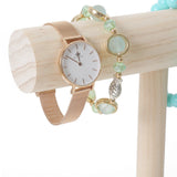 Wooden Bracelet Chain T-Bar Rack Jewelry Display Stand