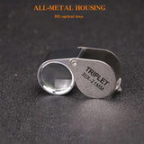 30x Foldable Magnifying Glass for Jewelry, Stamps, Antiques