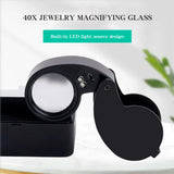 High-Definition 40x Magnifying Glass, Jewelry, Diamonds, Stamps, Antiques
