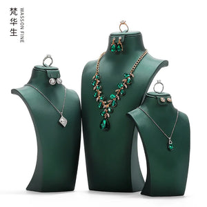 Portrait Neck Necklace Display Stand Earrings Ring Jewelry Stand