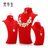 Portrait Neck Necklace Display Stand Earrings Ring Jewelry Stand