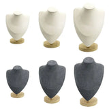 Mannequin Bust Necklace Display Stand Window Decor Jewelry Shelf