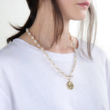 Pearl Pendant Necklace Woman Clavicle Chain Gift For Girls