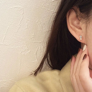 Zircon Pearl Earring Women Silver Plating Jewelry Hot Gift CE016