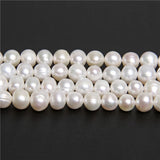 Baroque Potato Round Natural Freshwater Pearl Beads 10-11mm 14'' Strand