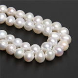 Baroque Potato Round Natural Freshwater Pearl Beads 10-11mm 14'' Strand
