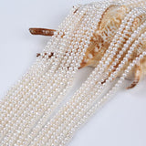 Potato Round Freshwater Pearl Beads Small Baroque 3.5-4mm DIY Jewelry Making