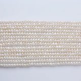Potato Round Freshwater Pearl Beads Small Baroque 3.5-4mm DIY Jewelry Making