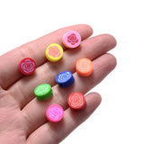 100Pcs Round Rose Clay Spacer Beads DIY Jewelry Making 10mm