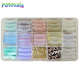 Acrylic Beads Tube Beads Loose Spacer Curved Noodle Slide Beads