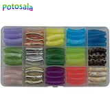 Acrylic Beads Tube Beads Loose Spacer Curved Noodle Slide Beads