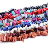 5-8mm Natural Stone Irregular Gravel Beads 16 Inch Necklace Bracelet Jewelry