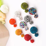Double-Sided Polymer Clay Shambhala Earrings