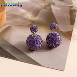 Double-Sided Polymer Clay Shambhala Earrings