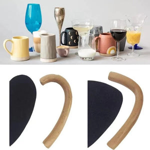 Pottery Mug Handle Molds Set of 12, Various Sizes and Shapes