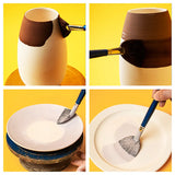 Ceramic Glaze Brush Wooden Rod Water Absorption Large Area Coloring Tool