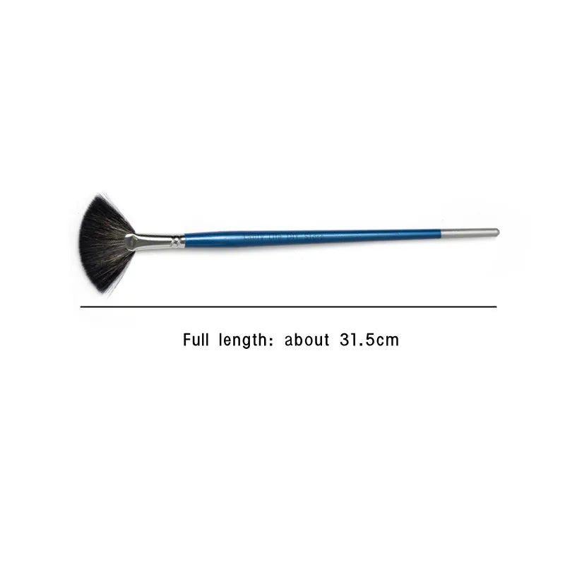 Pottery Tools Fan-shaped Brush Wooden Rod Good Water Absorption