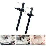 Pottery Clay Circular Cutter Cutting Tool Measuring Ruler Caliper DIY Making