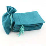 Burlap Pouches 50Pcs Linen Jute Bag Keychain Packing