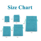 Burlap Pouches 50Pcs Linen Jute Bag Keychain Packing