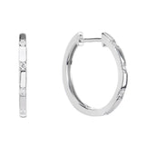 1.5MM Moissanite Sterling Silver Hoop Earrings 18K Plated Hypoallergenic