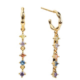 Moissanite Drop Earrings CZ Hook Dangle Earring S925 Silver Hypoallergenic