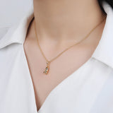 Rocket CZ Necklace 925 Silver Chain S925 Pendant Hypoallergenic