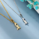 Rocket CZ Necklace 925 Silver Chain S925 Pendant Hypoallergenic