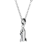 Rocket CZ Necklace 925 Silver Chain S925 Pendant Hypoallergenic