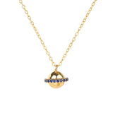 Round Ball Zircon Necklace 925 Silver Chain Pendant Cubic Zirconia S925 18K