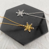 Snow Shape Moissanite Chain Necklace 18K Plated 925 Sterling Silver Pendant