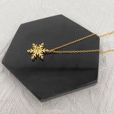 Snow Shape Moissanite Chain Necklace 18K Plated 925 Sterling Silver Pendant