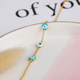 Evil Eyes Charm Bracelet Colorful Enamel Lucky Eye Turkey Bracelet