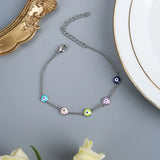 Evil Eyes Charm Bracelet Colorful Enamel Lucky Eye Turkey Bracelet