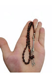 Powder Amber Rosary Necklace Bracelet with Charms