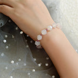 Tourmaline Crystal Girl Bracelet Powder Sweet Minority Hand String