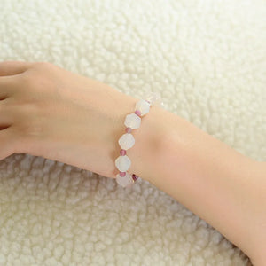 Tourmaline Crystal Girl Bracelet Powder Sweet Minority Hand String