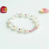 Tourmaline Crystal Girl Bracelet Powder Sweet Minority Hand String