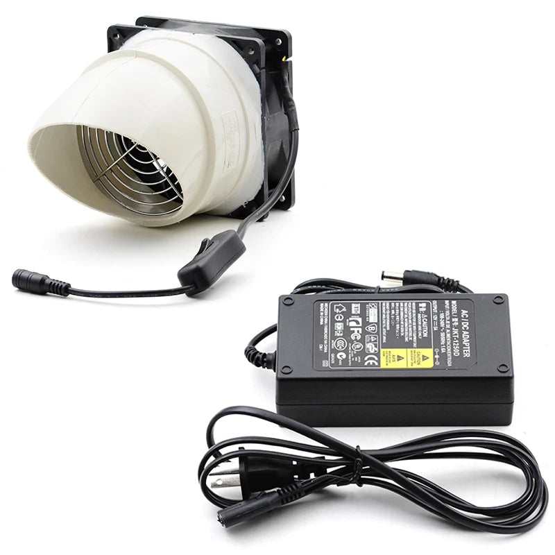 Plexiglass Cover Exhaust Fan for Jewelry Carving Polishing