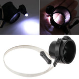 10X LED Hands Eye Loupe Jewelry Watch Repair Magnifier Headband
