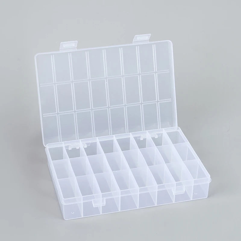 24 Grids Compartment Plastic Storage Box Organizer Container