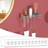 Wall Mounted Lightweight Makeup Display for Home