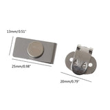 Men's Magnetic Tie Clip Stainless Steel Lapel Pin